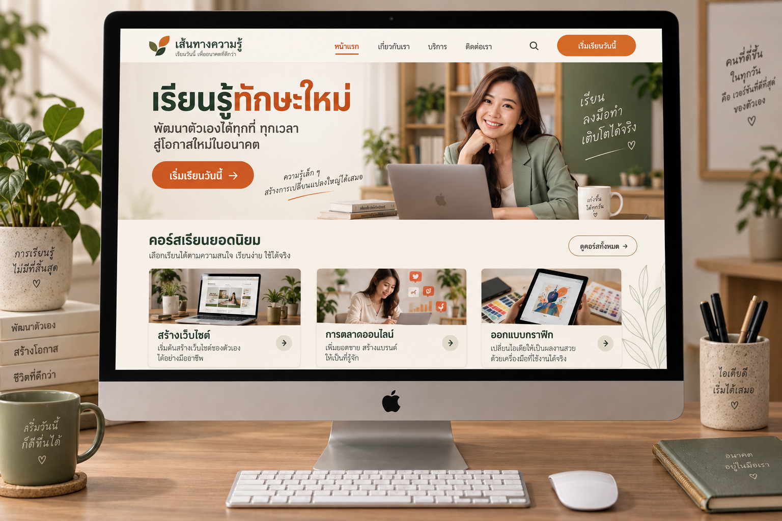 ภาพแนวคิดคอร์สสร้างเว็บไซต์ภาษาไทย